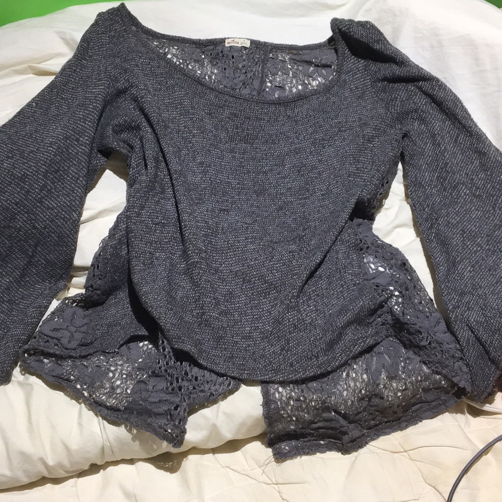 Hollister Cold Shoulder Open Back Top